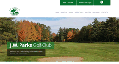 Desktop Screenshot of jwparksgolf.com