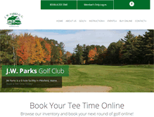 Tablet Screenshot of jwparksgolf.com